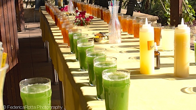 Some of the juices on offer during the fast (Photo: Federica Rotta)