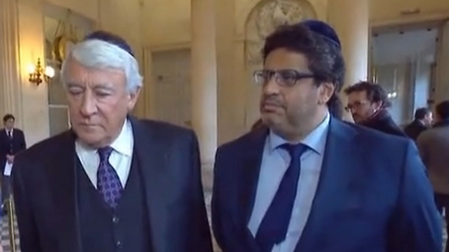 Goasguen (right) and Habib (left) at the National Assembly.