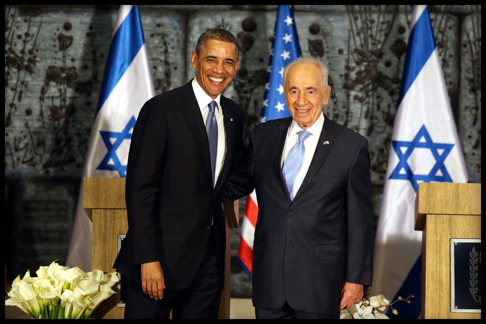 שמעון פרס וברק אובמה, 2013 (צילום: gettyimages)