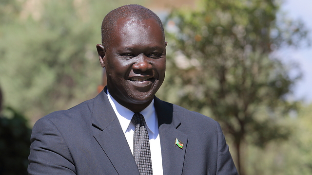 South Sudan's Ambassador to Israel Ruben Mariel Benjamin (Photo: Hillel Maier/TPS)