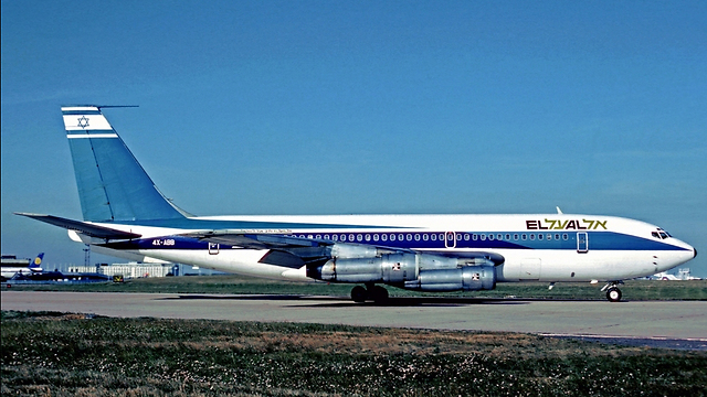 The El Al plane attacked by Palestinian terrorists in 1969