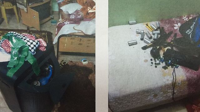 Weapons and materials found in the sisters' home