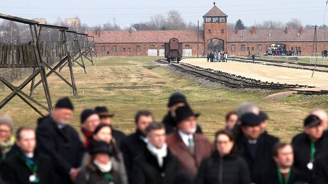 A view on a ramp at the former Nazi-German concentration and extermination camp KL Auschwitz II-Birkenau during the ceremonies marking the 71st anniversary of its liberation (Photo: EPA)
