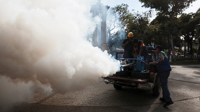 צעדי מנע נגד יתושים באל-סלבדור. ומה עם הזכות להפיל עובר עם נזקים קשים? (צילום: רויטרס) (צילום: רויטרס)