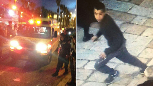 תמונת אחד הדוקרים, כפי שהופצה לשוטרים  (צילום: דובר מד"א ירושלים, מערכת מצלמות מבט 2000) (צילום: דובר מד