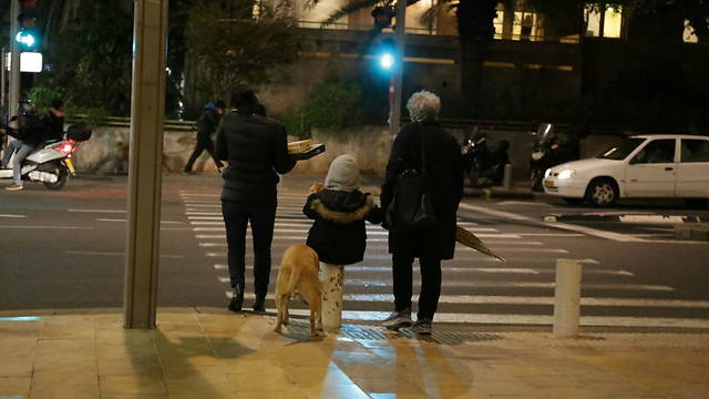 עם הילד והכלב בתל אביב. פחות ילדים בעיר ללא הפסקה (צילום: עופר עמרם) (צילום: עופר עמרם)