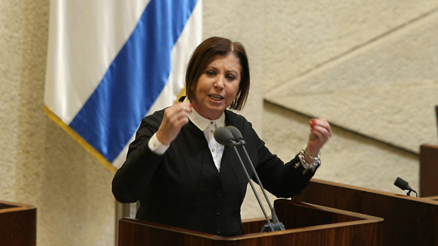 Galon addressing the Knesset (Photo: Amit Shabi)
