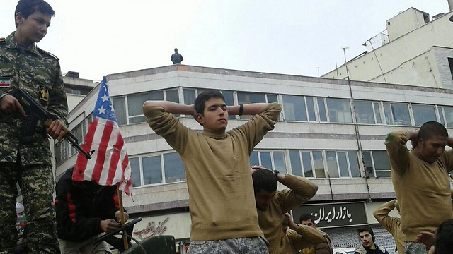 Tehran reenactment of US sailors' capture