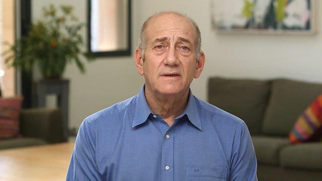 Still from video of Olmert released on Monday