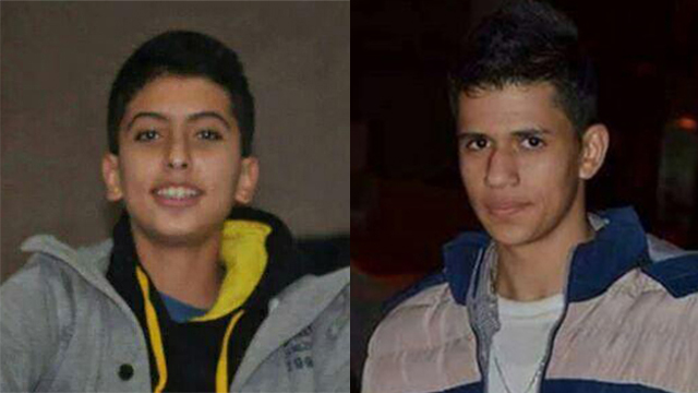 עומר רימאווי (מימין) ואיהאם סבאח, שביצעו את הפיגוע ()