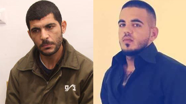 Raed Khalil, right stabbed two people to death in Tel Aviv in November. Mohammed Harub, left, killed three people at the Alon Shvut junction (Photo: Motti Kimchi)
