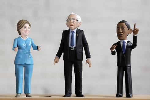 "חבילת דמוקרטיה": אובמה, סנדרס וקלינטון (צילום: רויטרס) (צילום: רויטרס)