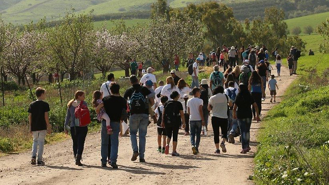 Marching for Oron Shaul (Photo: Elad Gershgoren)