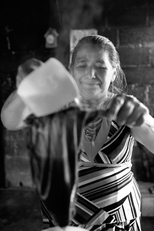 "מטע קפה טוב הוא מטע נקי" אלווירה מיגל ריבדלו, חקלאית קפה מקסיקו  (צילום: אילן ספירא)