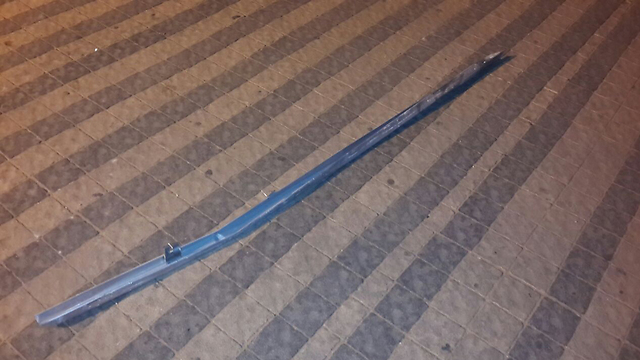 The aluminium rod Yosef used to hit the terrorist (Photo: Noam Dvir)
