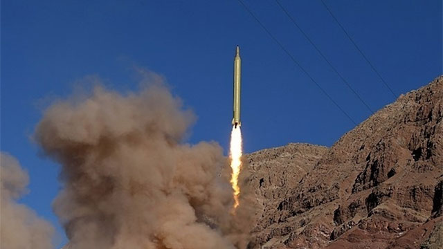 An Iranian ballistic missile