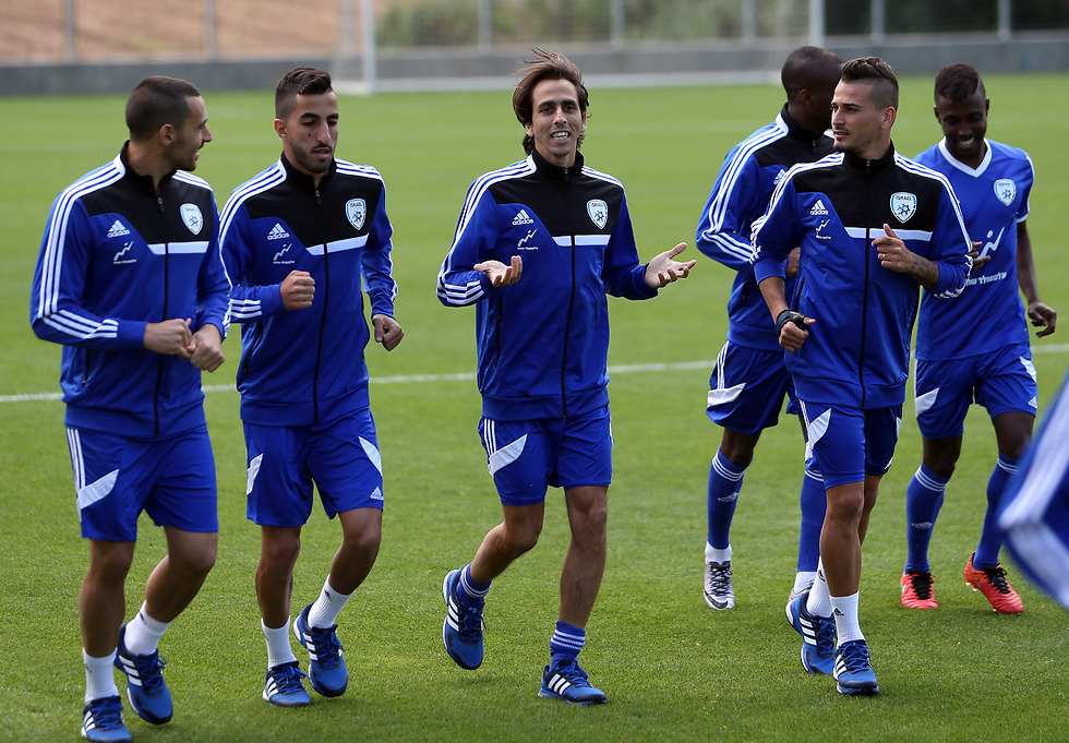 שחקני נבחרת ישראל (צילום: עוז מועלם) (צילום: עוז מועלם)