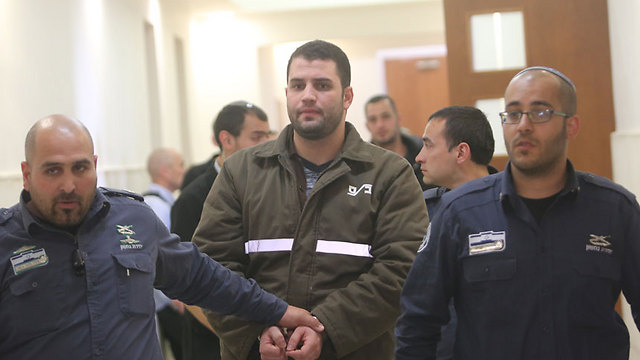 Bilal Abu Ghanem in court (Photo: (Photo: Alex Kolomoisky)