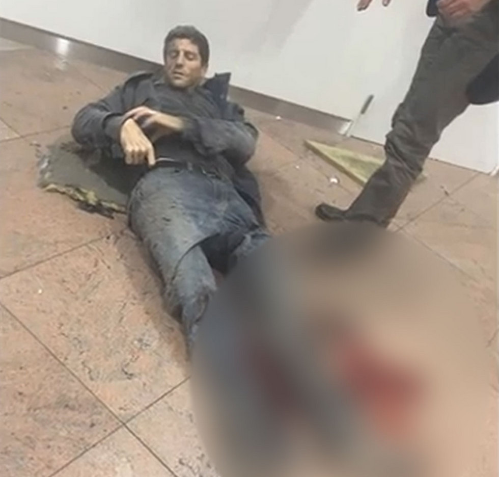 פצוע בנמל התעופה בבריסל ()
