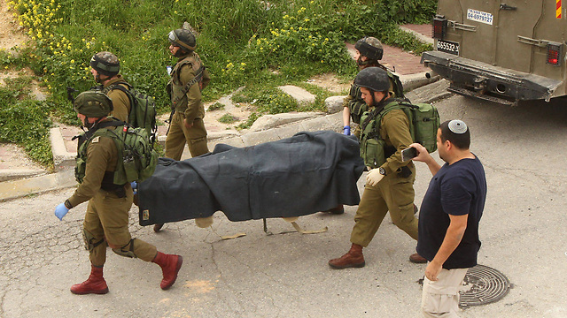 The shooting incident in Hebron (Photo: Tel Rumeida)