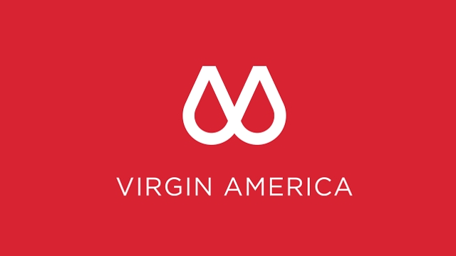 הלוגו החדש של וירג'ין אמריקה. ממרכז הגוף (צילום: Virgin America) (צילום: Virgin America)
