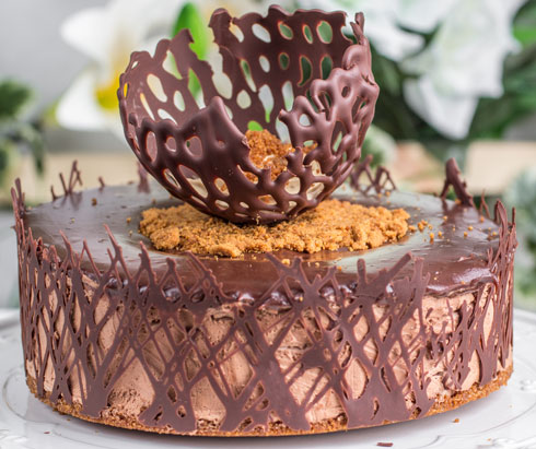 עוגת מוס שוקולד-אספרסו טבעונית (צילום: אלונה להב)