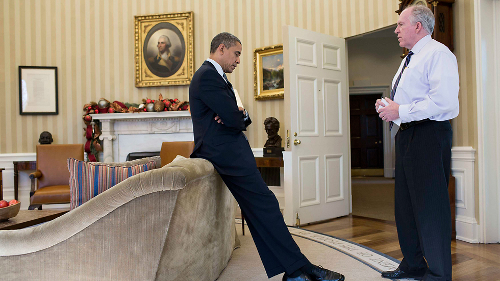 ברנן והנשיא אובמה, בבית הלבן ב-2013 (צילום: רויטרס) (צילום: רויטרס)