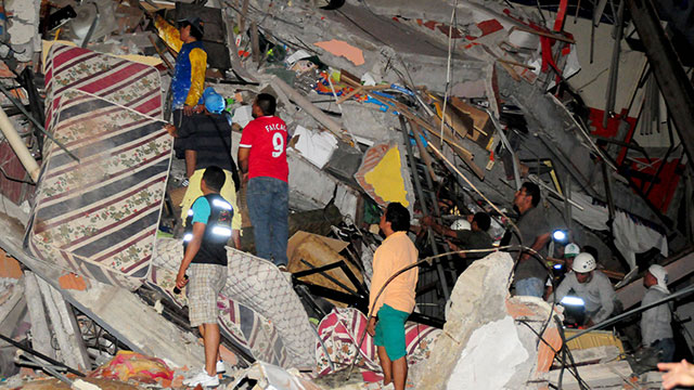 ההרס באקוודור אחרי הרעש בלילה החולף (צילום: רויטרס) (צילום: רויטרס)