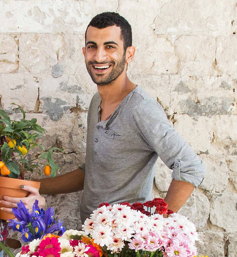 אלירן בן יהודה. יזם שוק הפרחים (צילום: שרית גופן)