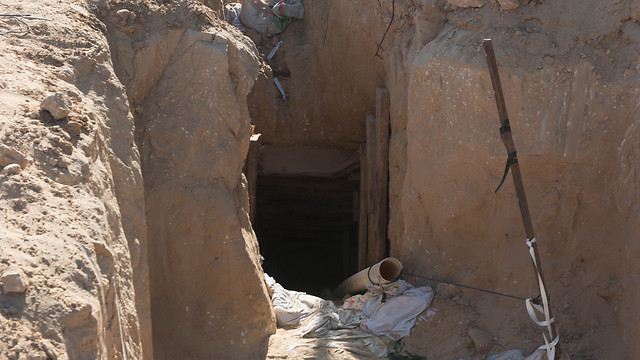 The new tunnel discovered two weeks ago (Photo: IDF Spokesman's Unit) (Photo: IDF Spokesperson)