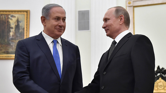 Netanyahu and Putin meet in Moscow (Photo: AFP)