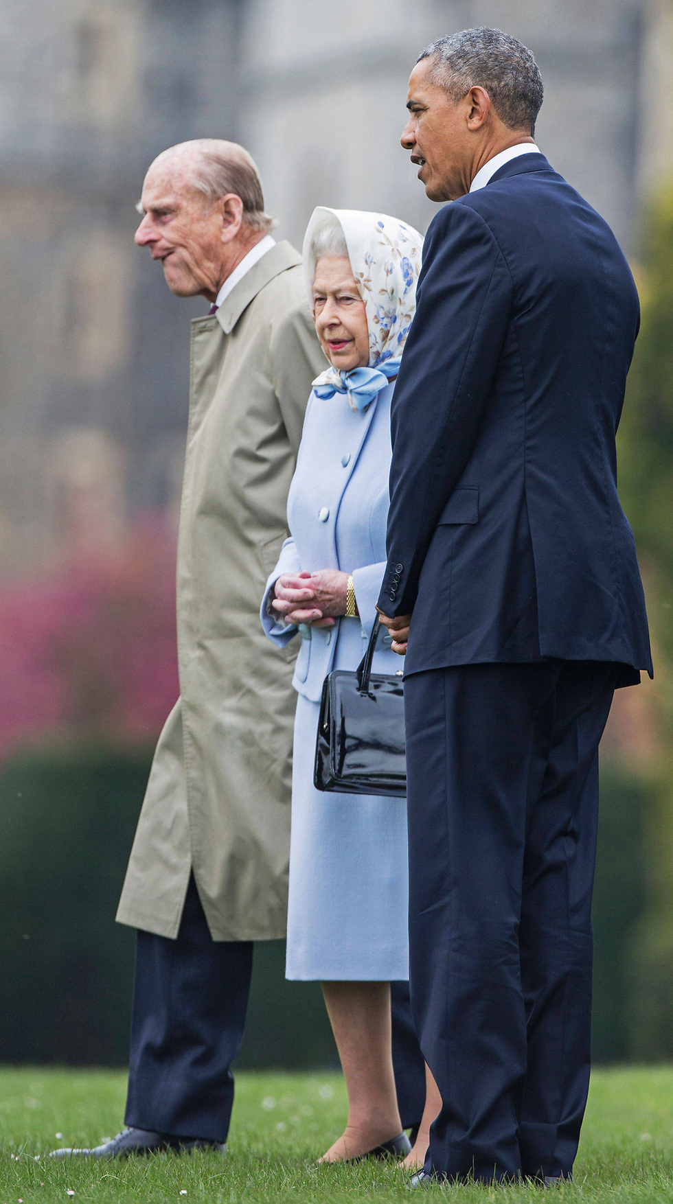 אובמה ורעייתו עם הזוג המלכותי של בריטניה (צילום: AFP) (צילום: AFP)