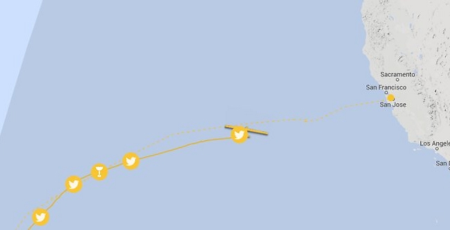 המטוס עבר 66% מהמסלול בקטע הנוכחי נכון לשבת ב-8:30 בבוקר (מתוך דף הטוויטר solarimpulse)