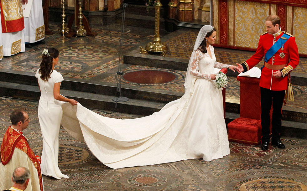 השמלה נשמרה בסוד עד יום החתונה (צילום: Gettyimages)