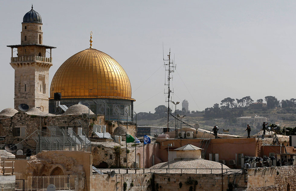 The Temple Mount. Those with power rule the day. (Photo: AFP)