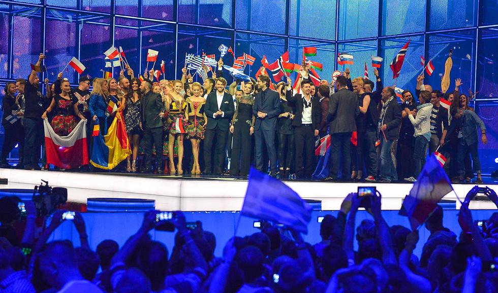 Flags at Eurovision (Photo: AP)