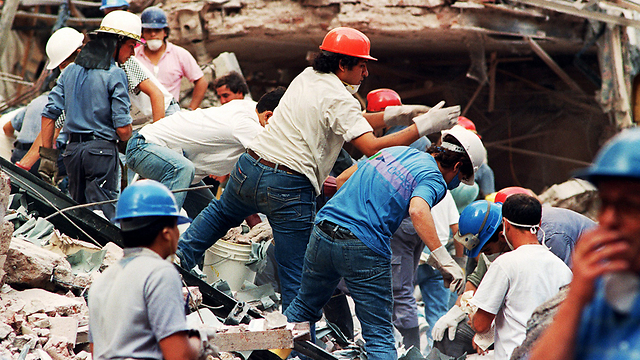 The 1992 bombing of the Israeli embassy in Buenos Aires (Photo: AFP)