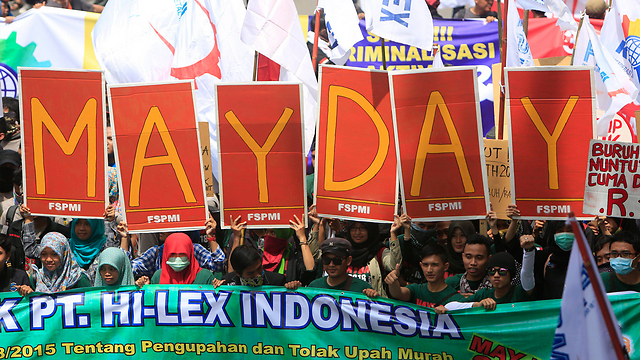 ה"מיי דיי" באינדונזיה (צילום: EPA) (צילום: EPA)