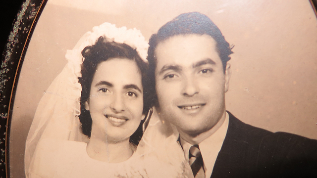 Gattegno and her husband at their wedding (photo from Nata Gattegno's private collection)