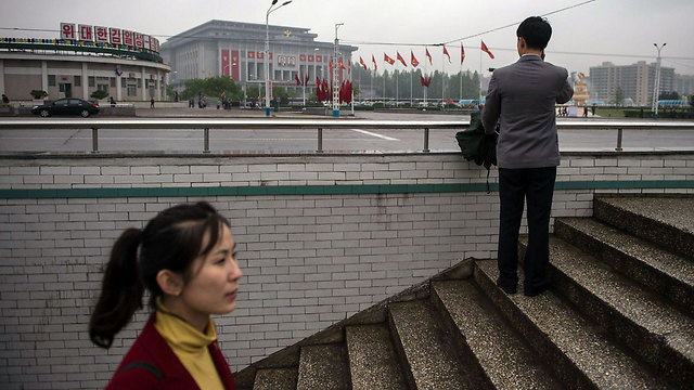 "ארה"ב? לא רוצה לומר אפילו את השם הזה". בבירת צפון קוריאה (צילום: AFP) (צילום: AFP)