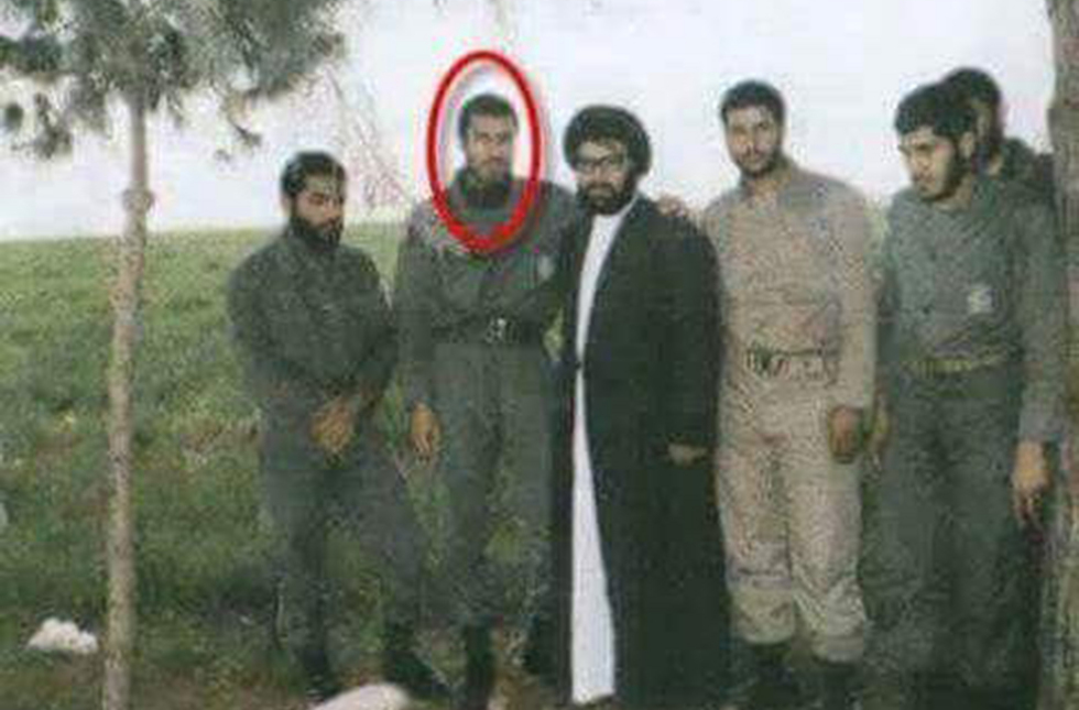 Badreddine with former Hezbollah leader Abbas al-Musawi