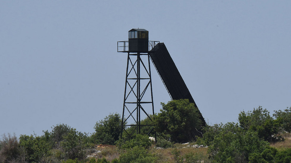 Lebanese observation post near Kibbutz Hanita (Photo: Aviyahu Shapira)