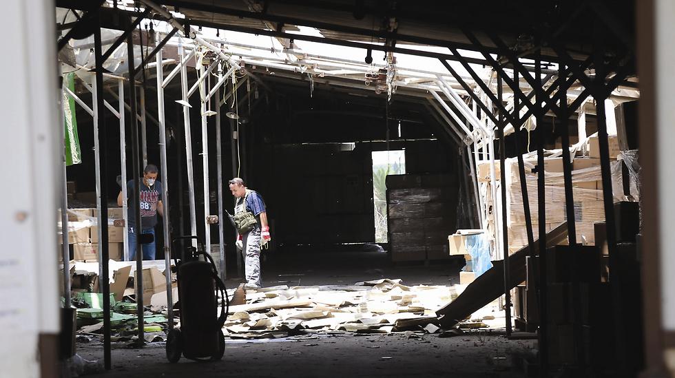 Factory on Gaza vicinity Kibbutz Nir Am which was hit by rocket fire in Operation Protective Edge (Photo: Shaul Golan)