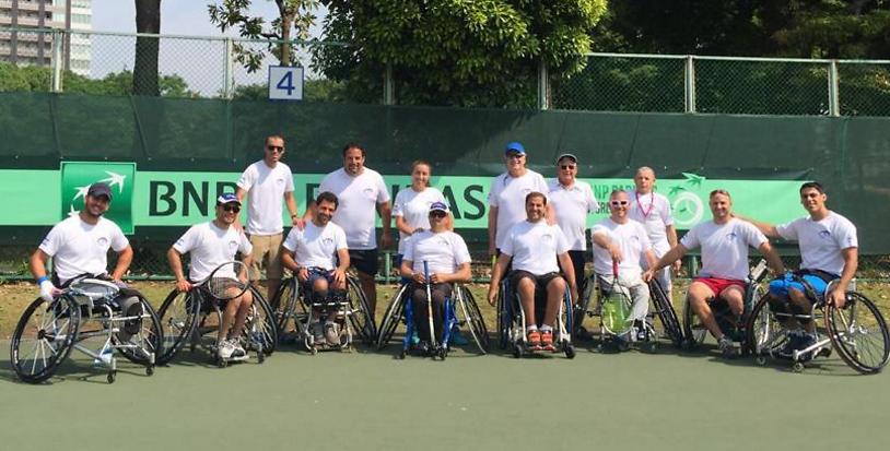 נבחרת ישראל בטניס בכיסאות גלגלים (צילום: באדיבות הוועד הפראלימפי)