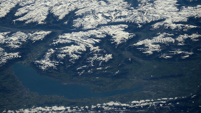 הרי האלפים (צילום: טים פיק, סוכנות החלל האירופית) (צילום: טים פיק, סוכנות החלל האירופית)