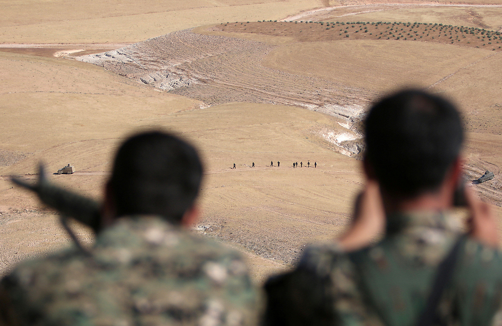 Syrian Democratic Forces outside Manbij. 