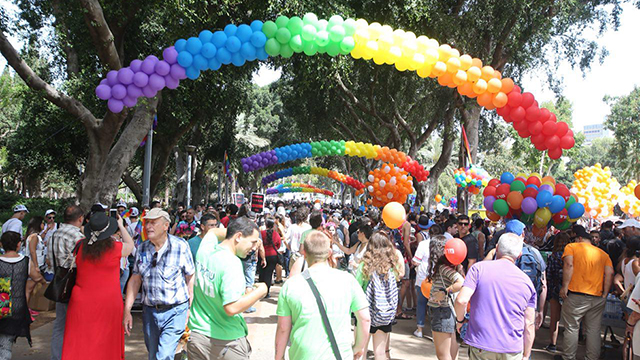 Pride Parade event at Gan Meir (Photo: Motti Kimchi)