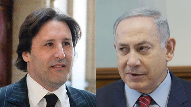 PM Netanyahu and Arnaud Mimran (Photo: AFP, Ohad Zwigenberg)