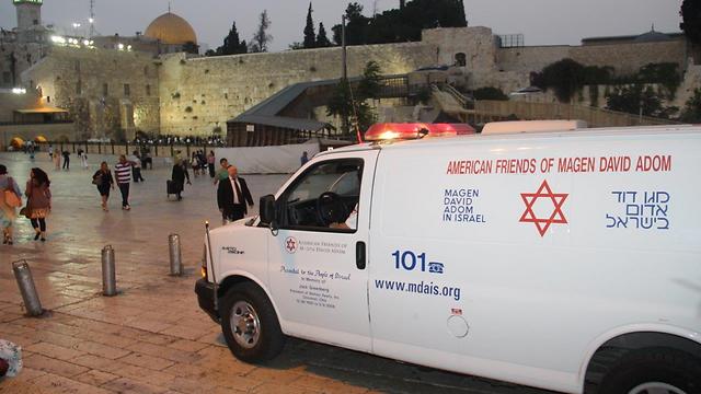 MDA ambulance in Jerusalem (Photo: MDA)