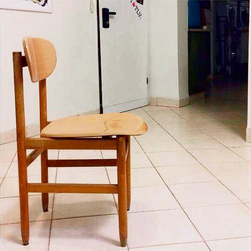 The chair on which the terrorist sat